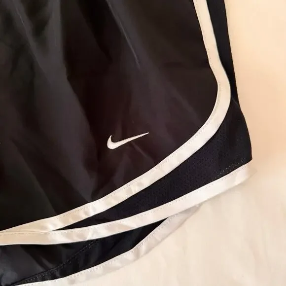 Nike Women’s Running Shorts | Size Small | Black with White Trim | Mesh Panels - Picture 6 of 6